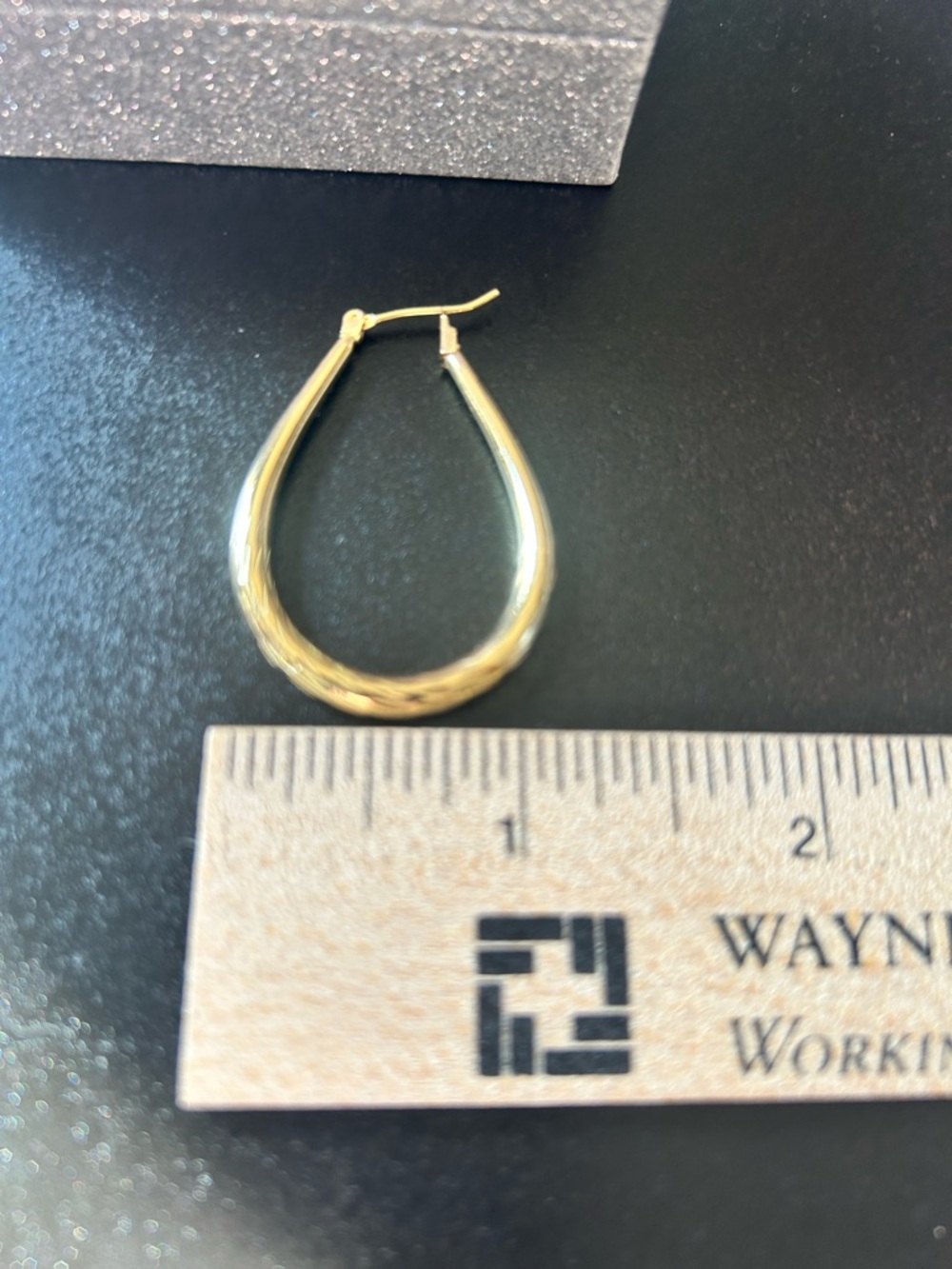 Gold Plated Twisted Hoop Earrings - Women Jewelry - Picture 2 of 6